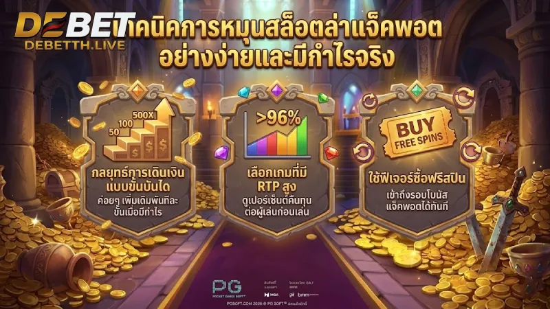 เทคนิคการหมุนสล็อตให้แจ็คพอตแตกง่ายและได้กำไรจริง